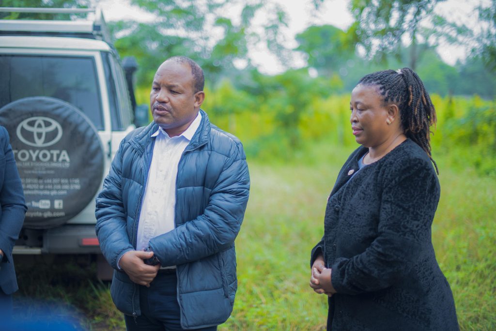 The arrival of the Ambassador of Belgium in Tanzania PETER HUYGHEBAERT visiting the farms of the Fresh Field Manyatta Company and seeing for himself the different crops cultivated by the company which is involved in cultivation and export of crops abroad